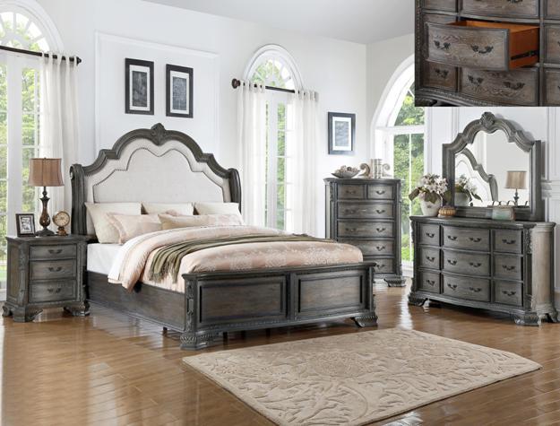 Sheffield Vintage Gray Bed